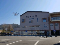 산엔청복지관 드론 활용 코로나19 방역활동