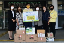 거제시민간어린이집연합회, 마스크, 손소독제 기부