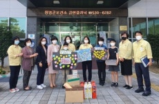 창녕명덕초등학교 학생들 코로나19 의료진에 감사편지 전달