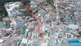 남해 화전도서관∼봉황산 도시계획도로 착공