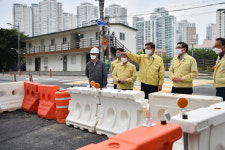 박형준 부산시장, 장마철 앞서 침수 대비 현장 점검