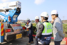 광주 안실단, 한국전력 배전공사 현장서 안전캠페인