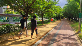 인천 계양구, 봉오대로 중앙녹지 맨발걷기길 조성