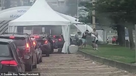 ‘권투+스쾃 코로나 드라이브스루 검사장서 PT 황당