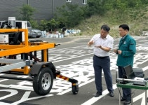 조달청, 벽화그리는 로봇 개발 기업 (주)로보프린트 현장방문