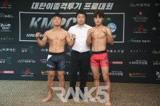 [R5포토] 화끈한 경기로 대회를 시작할 문국환과 김경중