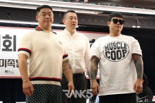 [포토] 드디어 얼굴을 맞댄 '인천대장' 성명준과 '대전대장' 김중우
