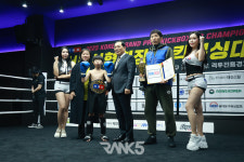 [현장포토] 어린이 킥복싱 앙증맞은 경기...KBA 서울시협회장배 킥복싱대회