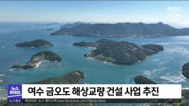 여수 금오도 해상교량 추진..지속가능 섬 발전 기대(R)