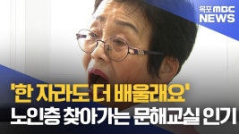 노인층 찾아가는 문해교실 인기