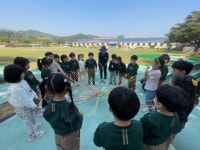 삼척교육지원청, 공동 교육과정 ‘숲 밧줄 놀이’ 체험행사 개최