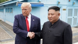 트럼프 김정은: 사진으로 보는 북미정상 DMZ 만남의 현장
