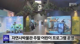 자연사박물관 주말 어린이 프로그램 운영