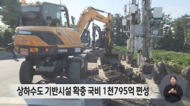 상하수도 기반시설 확충 국비 1천795억 편성