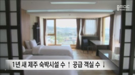 1년 새 제주 숙박시설 수 ↑ 공급 객실 수 ↓