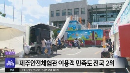 제주안전체험관 이용객 만족도 전국 2위