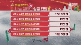1/3) 뉴스데스크 성금