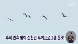 추석 연휴 맞이 순천만 투어프로그램 운영