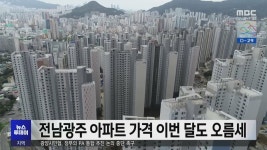 전남광주 아파트 가격 이번 달도 오름세