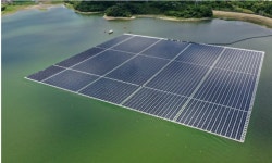 자동차에서 태양광으로 확대...탄총 그룹,  부유식 태양광 발전소 첫 가동