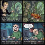 [AI카툰] Bob, Senior IT guy - 밥, 밤새지 마란 말이야