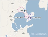 청정해역 돌산 죽포항 바닷가에 시멘트 폐자재 수년간 방치