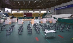 코로나19 백신 예방접종센터, 흥국체육관에 마련
