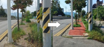 여수경찰서, 국도 17호선 안내표지판 재정비