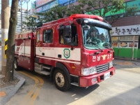 여수소방서 여서119안전센터, 소방차 길 터주기 훈련 실시