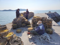 여수 소라면 달천마을과 섬달천마을 갯가 풍경