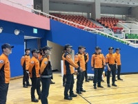 여수소방서장, 전국체전 대비 경기장 현지 점검 나서