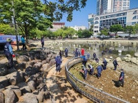수질개선 마친 거북선공원 호수, 힐링쉼터로 거듭나