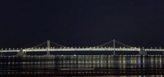 부산 광안대교 7일간 소등