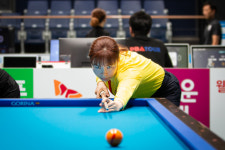 3쿠션 월드챔프 이신영, 프로 데뷔전 승리 프로서도 모범 되는 선수 될 것
