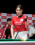 '강지은 끝냈다' SK렌터카, 파죽의 6연승 '선두'…프로당구 팀리그 3R 우승 '성큼'