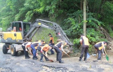 대전 둔산소방서 집중호우 피해복구 구슬땀