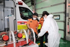 이흥교 부산소방본부장, 코로나19 대응 현장 직원 격려