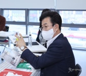 도안동로 공사 현장 방문 허태정 안전 최우선 시공