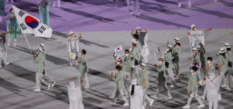 [도쿄올림픽 2020] 韓 선수단, 103번째로 입장...김연경· 황선우 기수