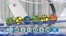 [속보] 로또 1022회 당첨번호, 동행복권 45·5·11·42·6·29