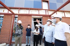 도성훈 인천시교육감, 이음초등학교 공사 현장 점검