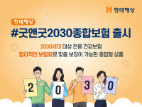현대해상, 굿앤굿2030종합보험 출시...합리적인 보험료·맞춤 보장