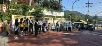 함평군, 아이 먼저 어린이 교통안전 캠페인 진행