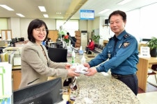인천 부평署, 마스크 기부 이어져
