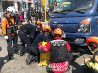 남동소방서, 간석사거리 오토바이 교통사고 신속 구조