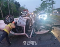 남동소방서, 서창IC 인근 차량 전복