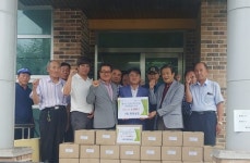 양주시 ㈜화영실업, 대한노인회 광적면분회에 마스크 4,000장 기부