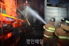 인천 남동구 운연동 재활용업체 폐기물 화재 발생
