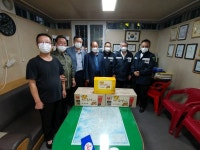 동두천시 보산동 행정복지센터, 방범초소 태풍지대 위문 격려