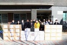 구리시 갈매동, 축복봉사단 후원 사랑의 박스 전달식 가져